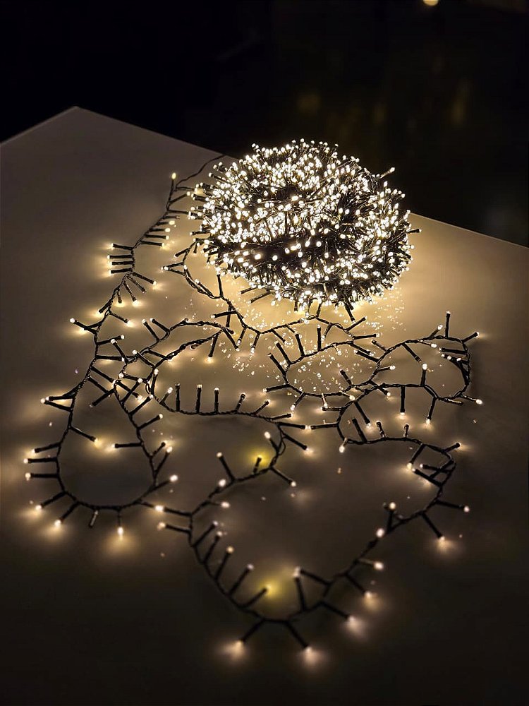 PISCA FESTÃO SUPER STROBO 2500 LEDS 50 METROS WARM BIVOLT